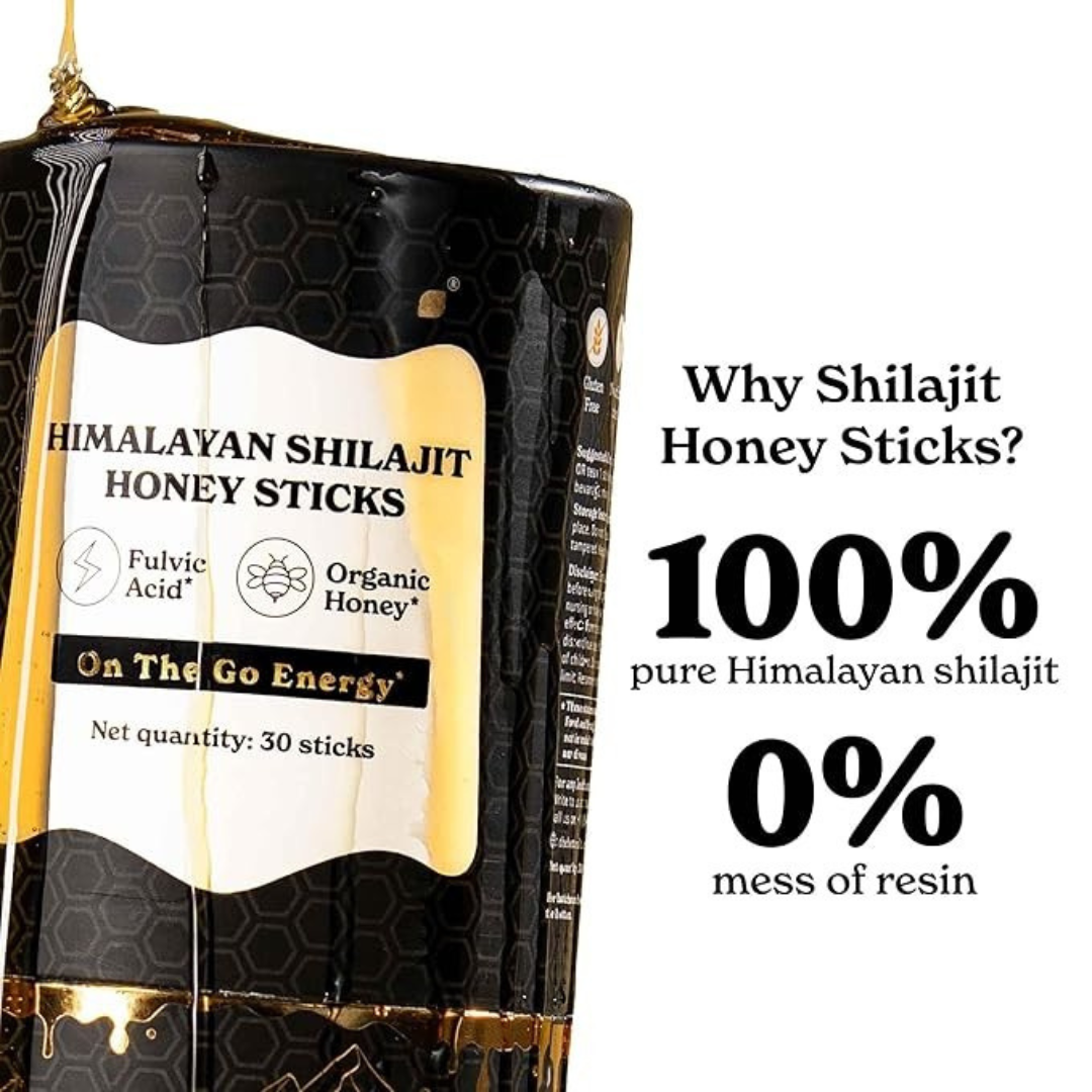 Pure Shilajit Honey Sticks™