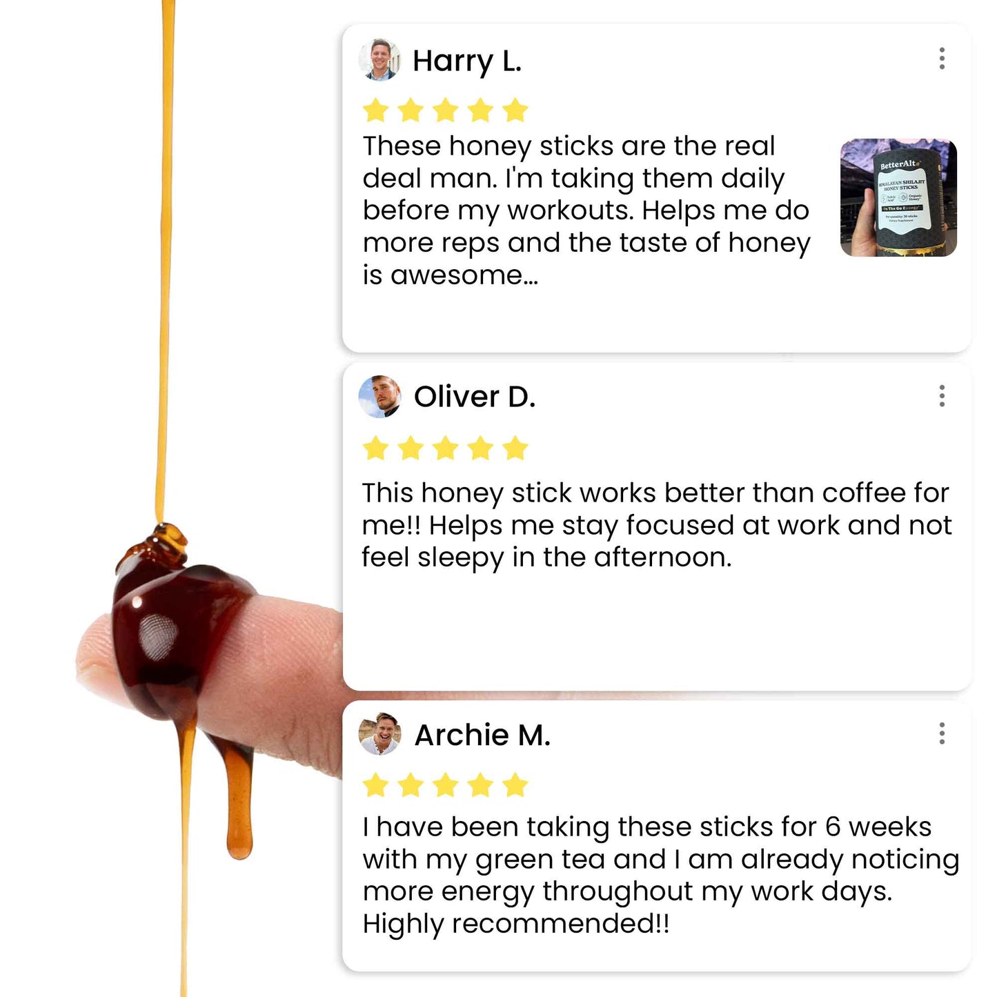 Pure Shilajit Honey Sticks™